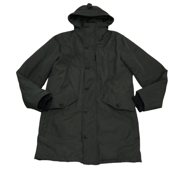 Michael Kors Parka Coat Size Small Dark Gray Insulated Hooded Jacket